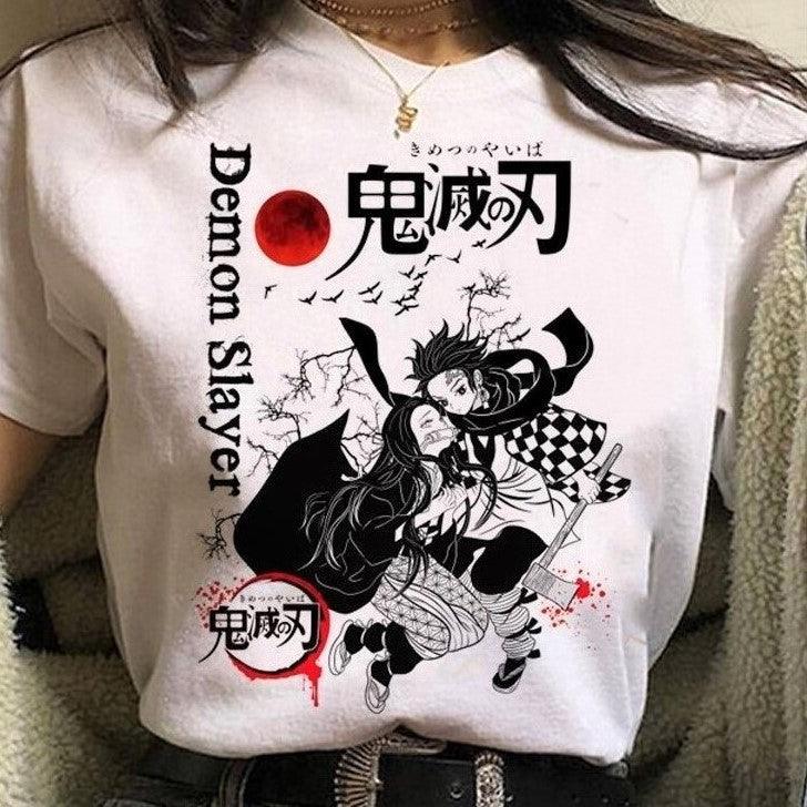 Demon Slayer Variety White T-Shirts (6 Styles) - AnimeGo Store