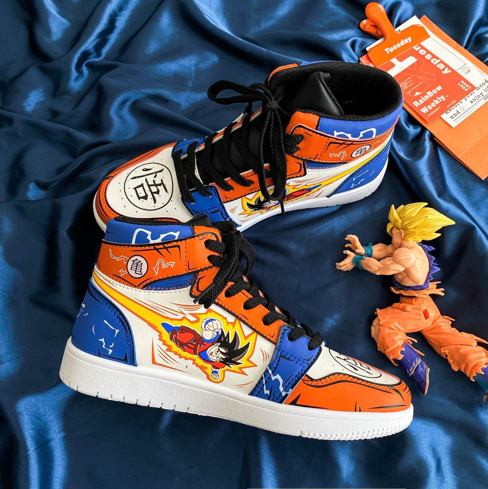 Dragon Ball Goku Orange High Top Shoes / Sneakers - AnimeGo Store