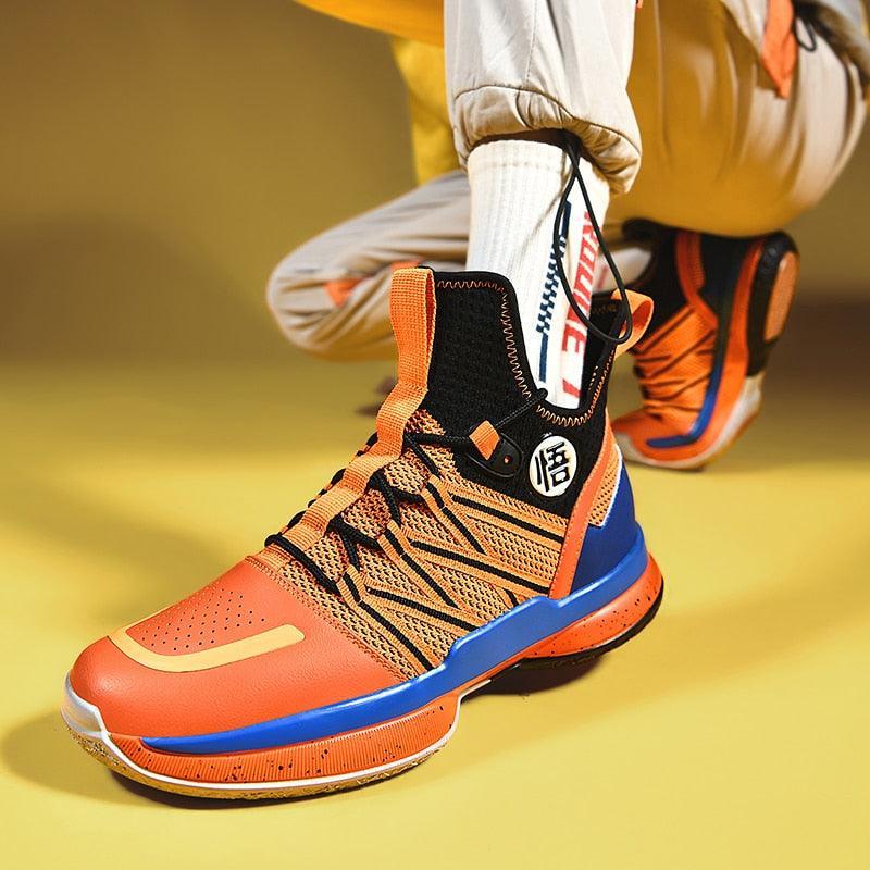 Dragon Ball Goku Symbol High Top Shoes / Sneakers (Orange) - AnimeGo Store