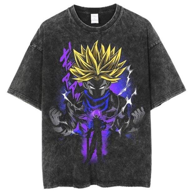 Dragon Ball Vintage Washed Cotton T-Shirts DTG Series (16 Styles) - AnimeGo Store