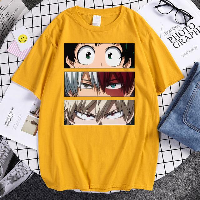 My Hero Academia Izuku/Shoto/Katsuki Cotton T-Shirts (11 Colors) - AnimeGo Store