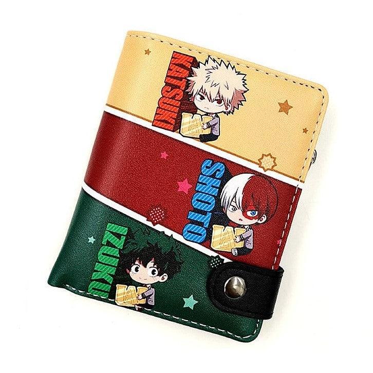My Hero Academia PU Leather Button Wallet (2 Styles) - AnimeGo Store