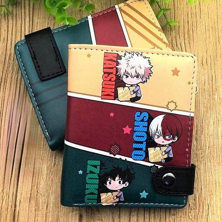 My Hero Academia PU Leather Button Wallet (2 Sytles) - AnimeGo Store