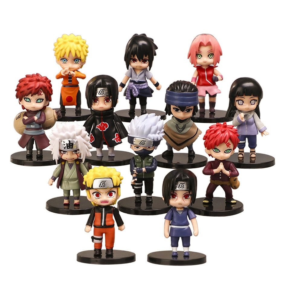 Naruto 12-Piece Mini Action Figures Set