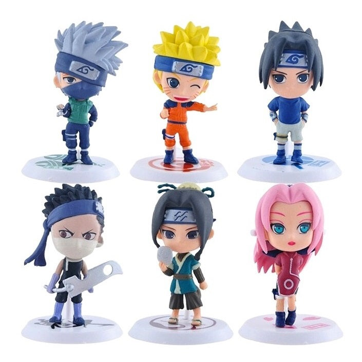 Naruto 6-Piece Mini Action Figure Sets (3 Sets)