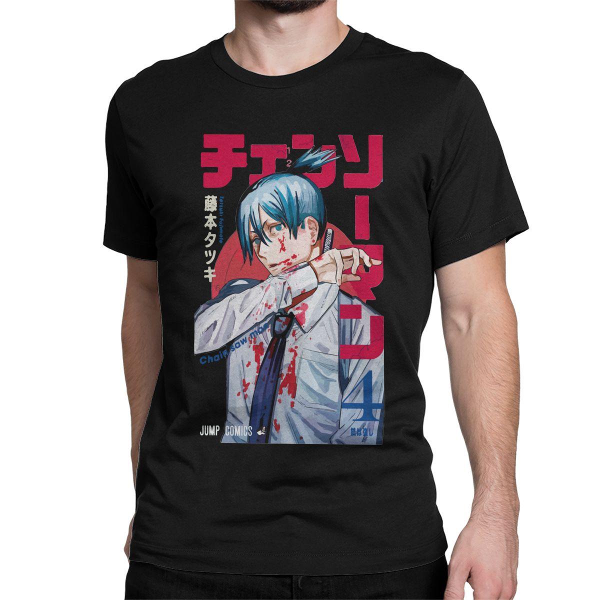 Chainsaw Man Aki Hayakawa Cotton T-Shirts (5 Colors) - AnimeGo Store