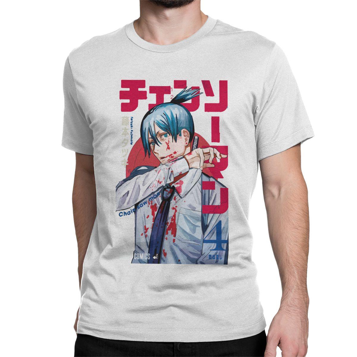 Chainsaw Man Aki Hayakawa Cotton T-Shirts (5 Colors) - AnimeGo Store