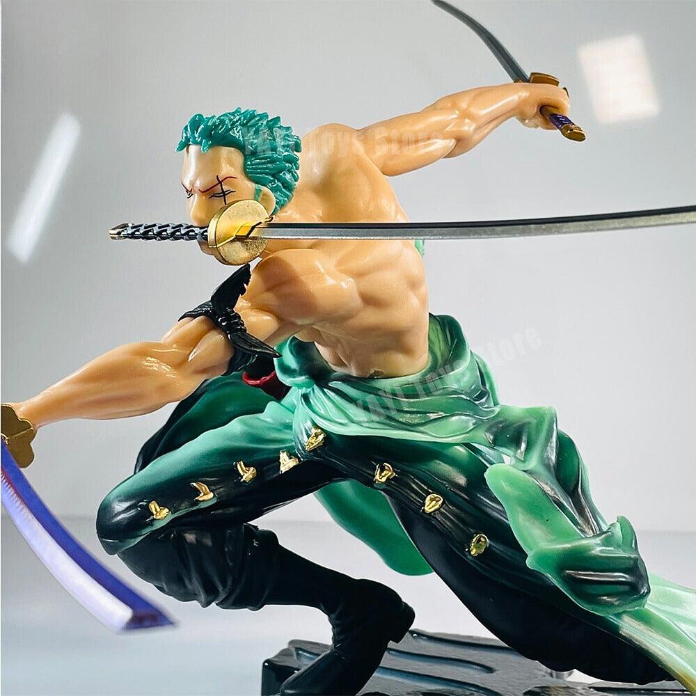 One Piece Roronoa Zoro Three-Blade Action Figure - AnimeGo Store