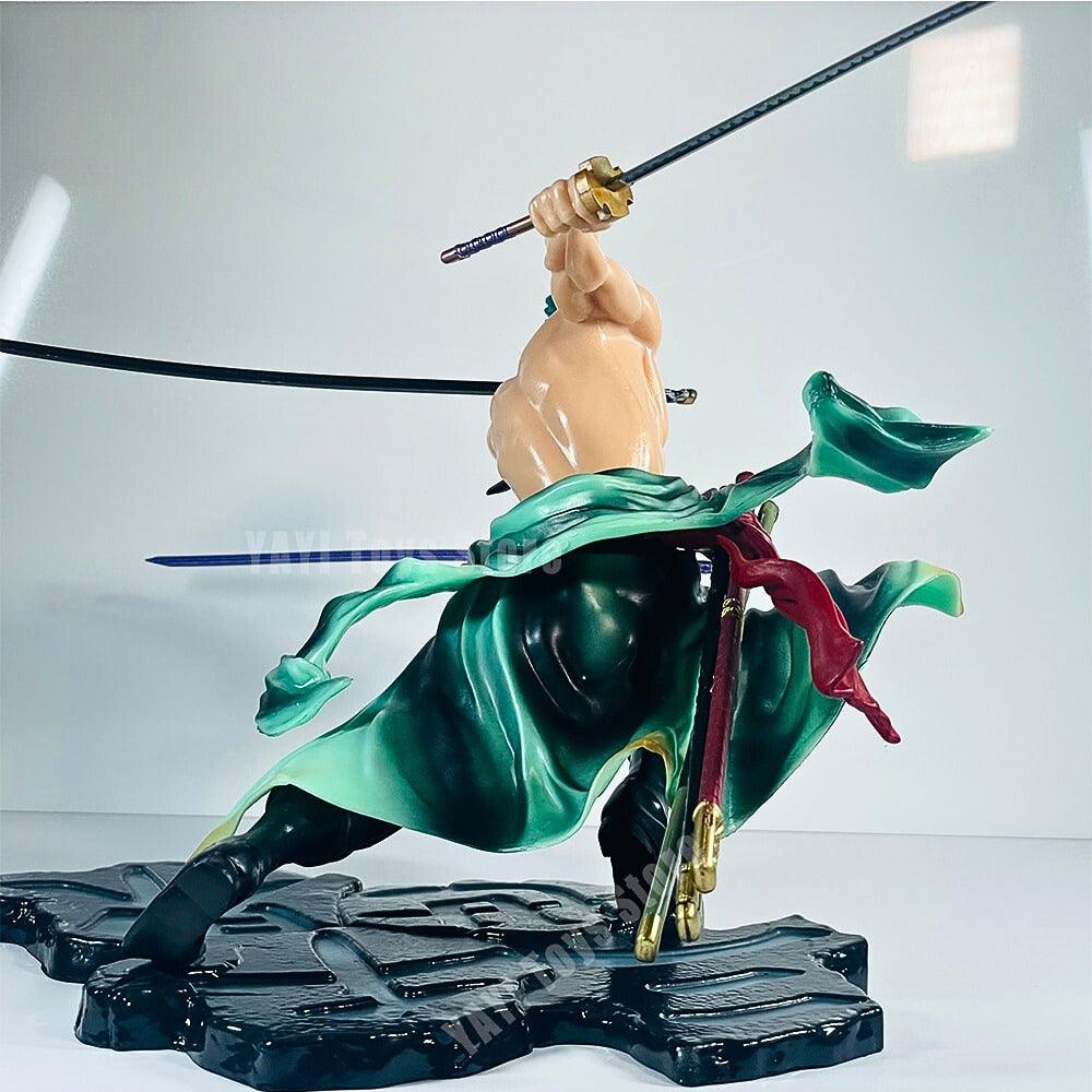 One Piece Roronoa Zoro Three-Blade Action Figure - AnimeGo Store