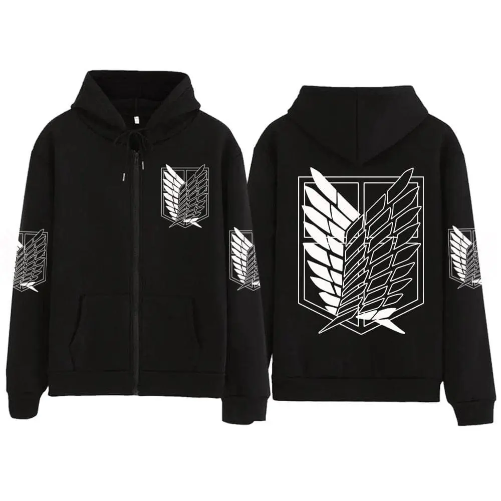 Attack on Titan Zipper Hoodies (5 Colors) - AnimeGo Store