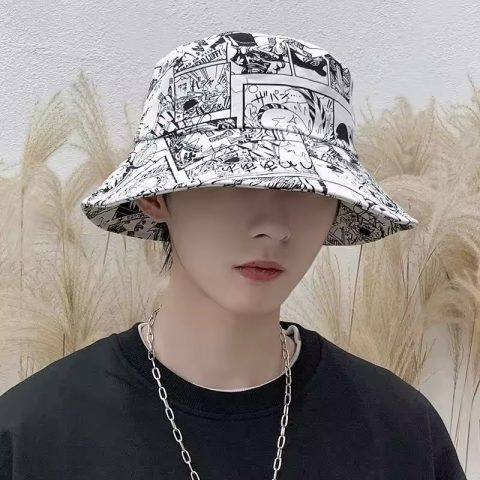 One Piece Fisherman Hat (B/W)